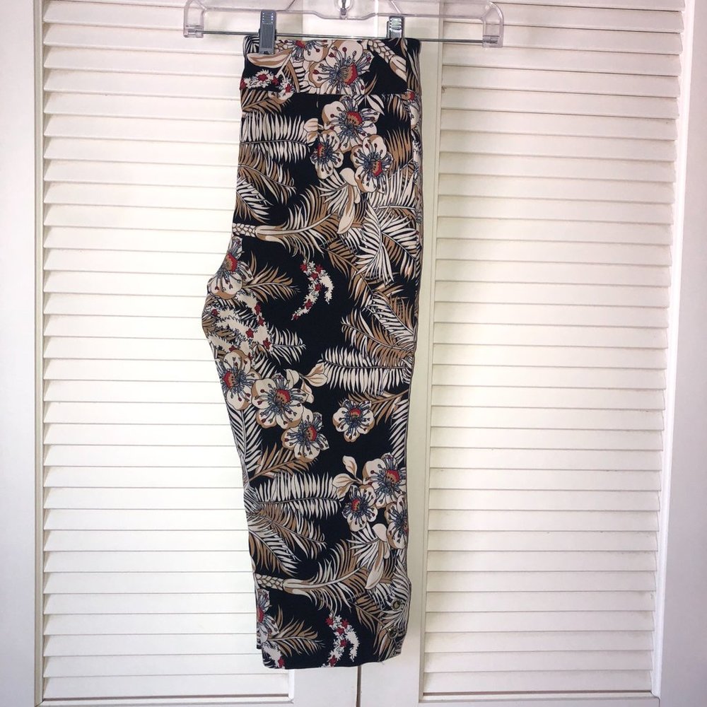 Hiview Pull-On Stretch Crop Floral Size 10P